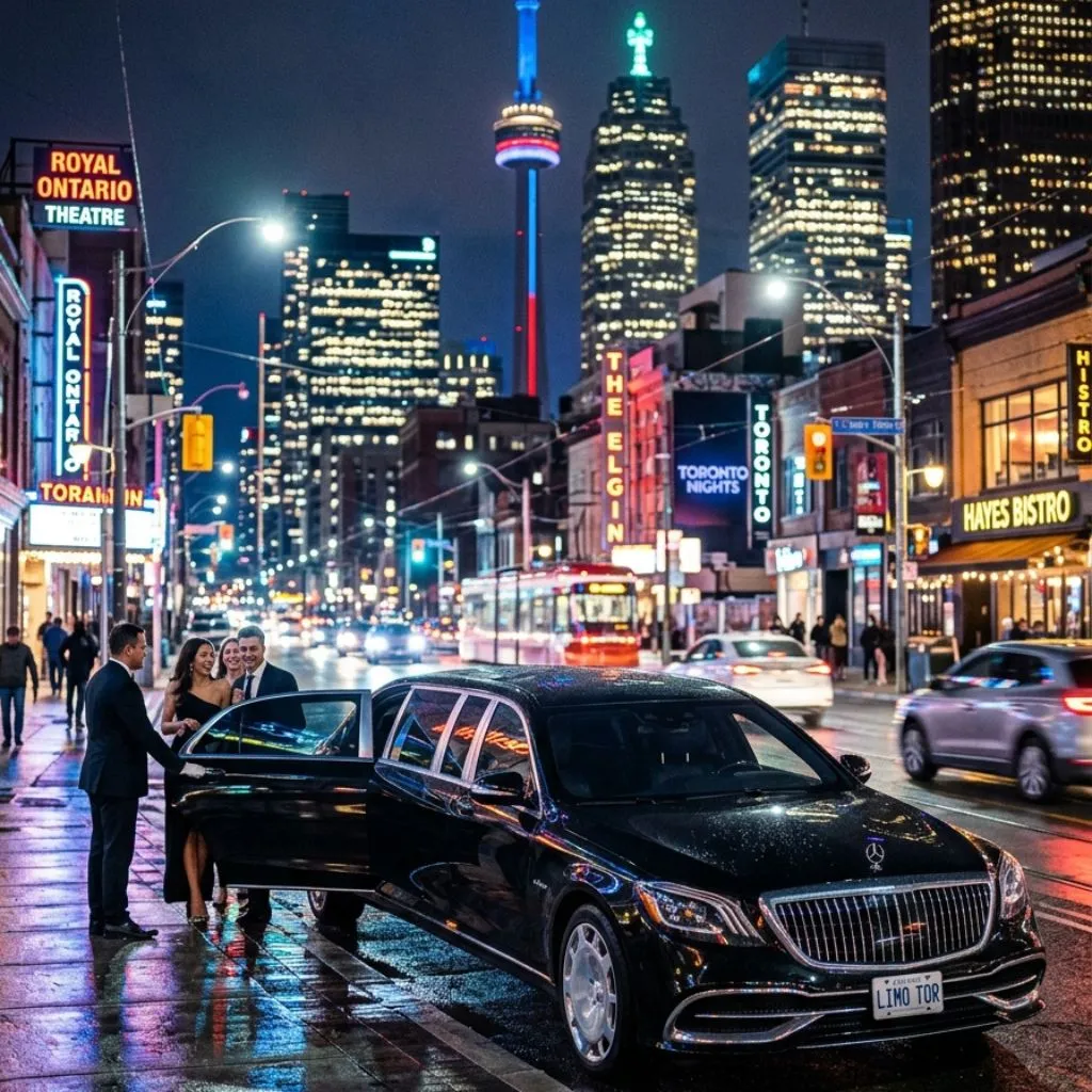 Bachelor & Bachelorette Party limo service toronto with elegant sedan limo for night outings